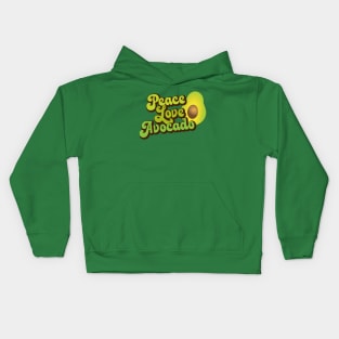 Peace Love Avocado Kids Hoodie